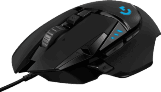 Logitech G502 HERO wireless mouse